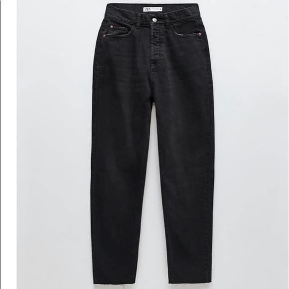 Zara NWT High rise cigarette jeans - Picture 3 of 6